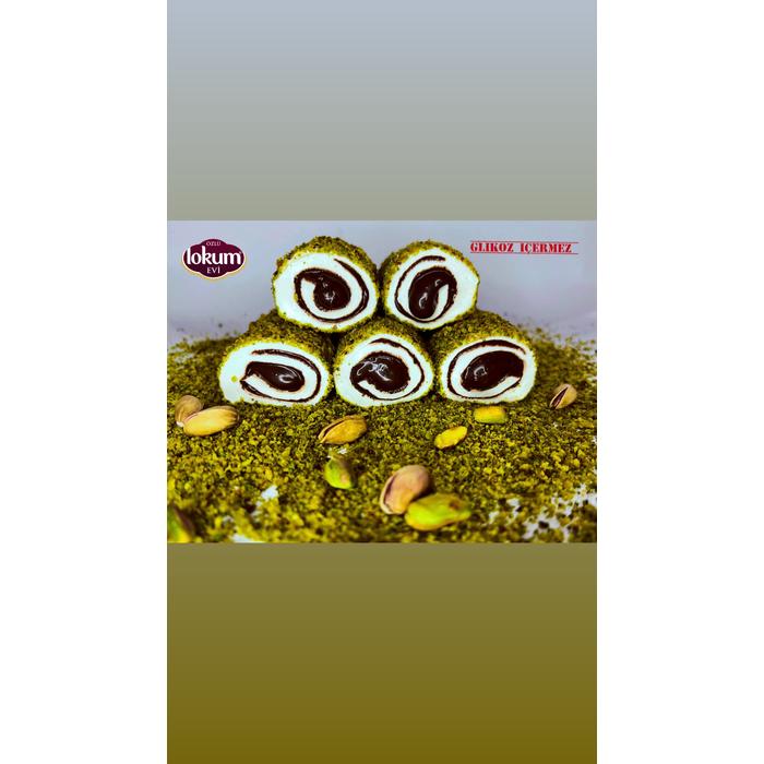 Antep Fıstıklı Çikolatalı Lokum 1 Kg