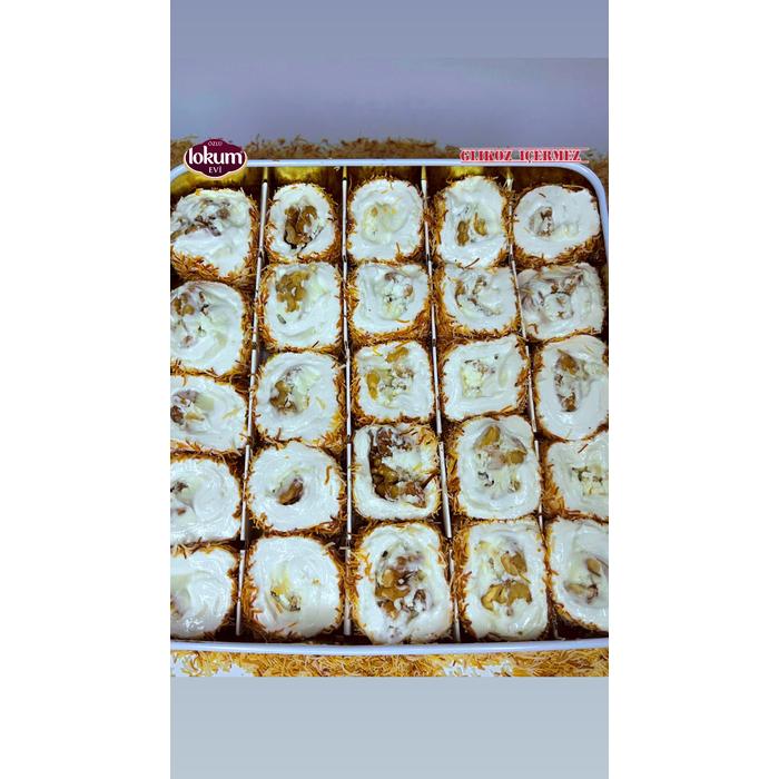 Kadayıflı Cevizli Kaymaklı 1 Kg