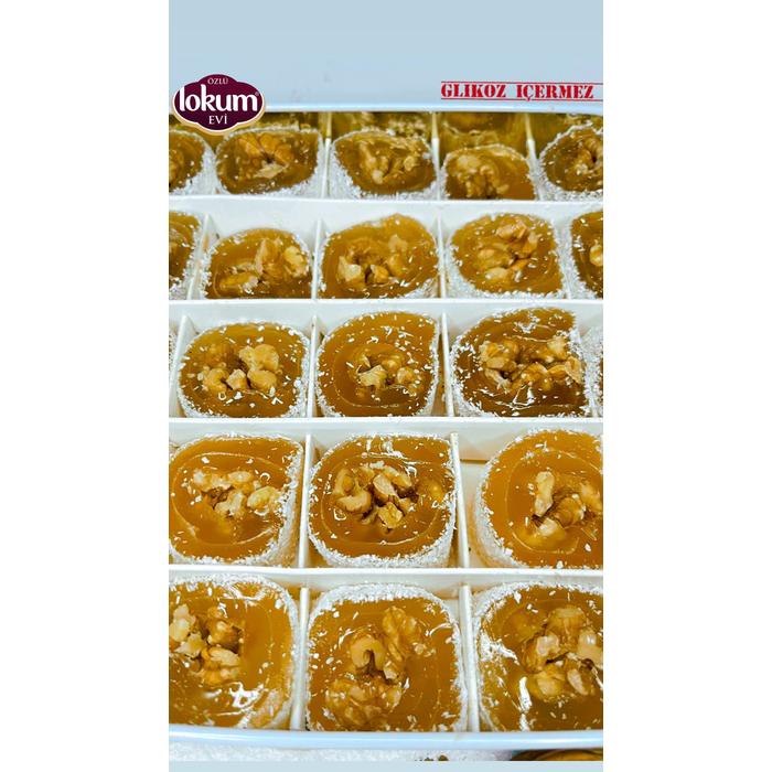 Sade Cevizli Lokum 1 Kg