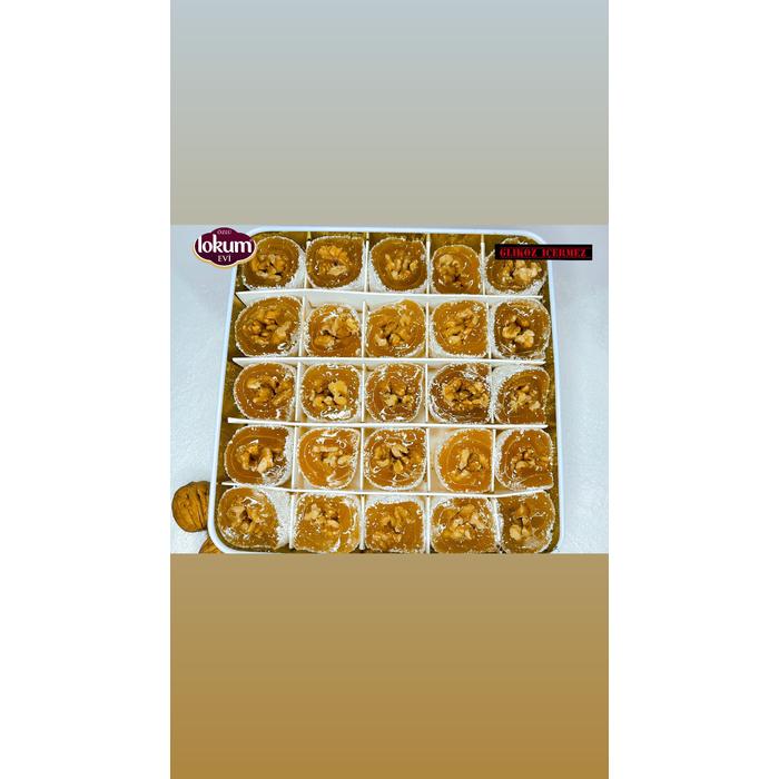 Sade Cevizli Lokum 1 Kg